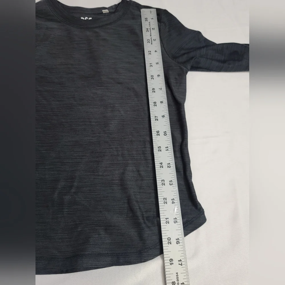 DSG Girls 365 Long Sleeve Tee In Pure Black Size XS (6-7)